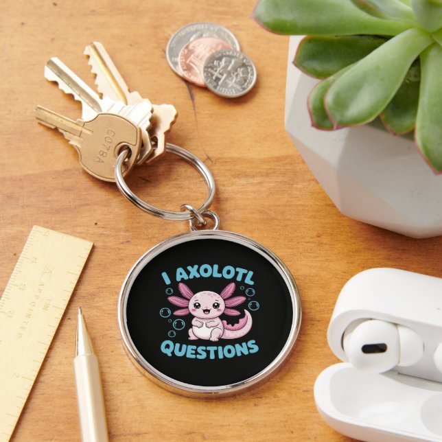 I Axolotl Questions Key Ring (Desk)