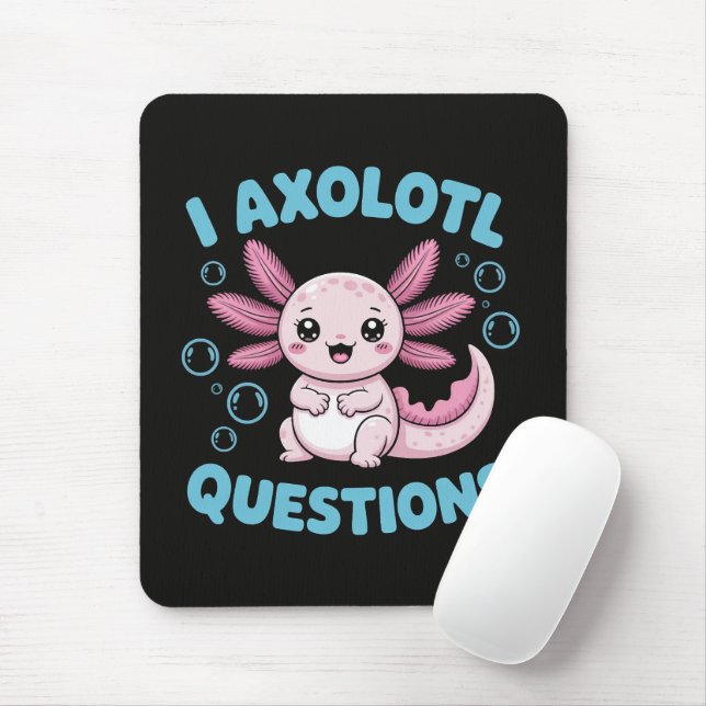 I Axolotl Questions Mouse Pad (With Mouse)