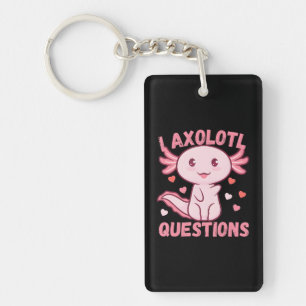 I Axolotl Questions Salamander Plush Axolotl Key Ring