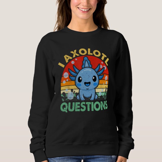I Axolotl Questions Shirt Kids Youth Boys Cute Fun (Front)