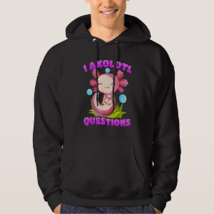 I Axolotl Questions Vintage Funny Kids Hoodie