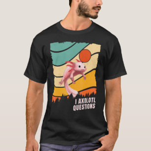 I Axolotl Questions Vintage Retro Style White Axol T-Shirt