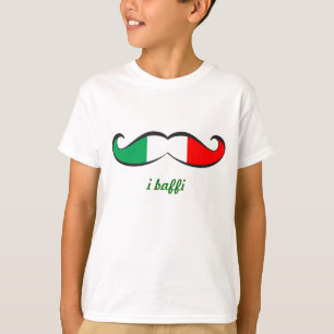 I Baffi Italian Flag Moustache T-Shirt