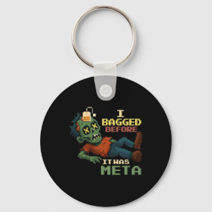 I Bagged Before It Was Meta Pixel Zombie Gamer Npc Key Ring