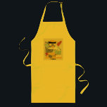 'I bake' artistic cook's apron<br><div class="desc">Creative baker's kitchen stuff - pie,  cookies,  cupcakes all in arty whimsical illustration eggs,  sugar,  flour and tools for making desserts</div>