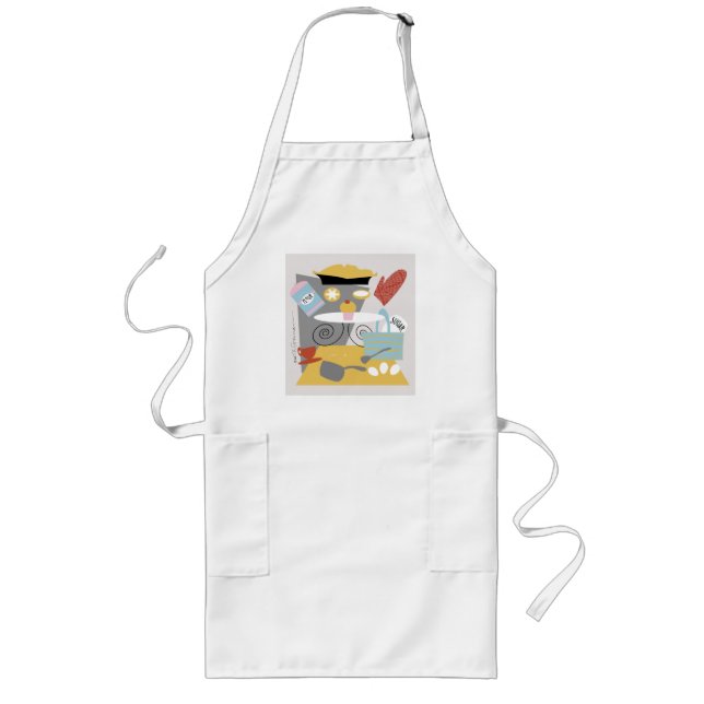 'I bake' artistic cook's apron (Front)