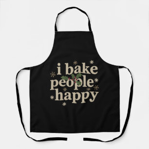 I Bake People Happy Cupcake & Cookie Baking Crew  Apron