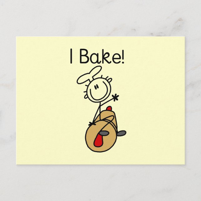 I Bake Postcard (Front)