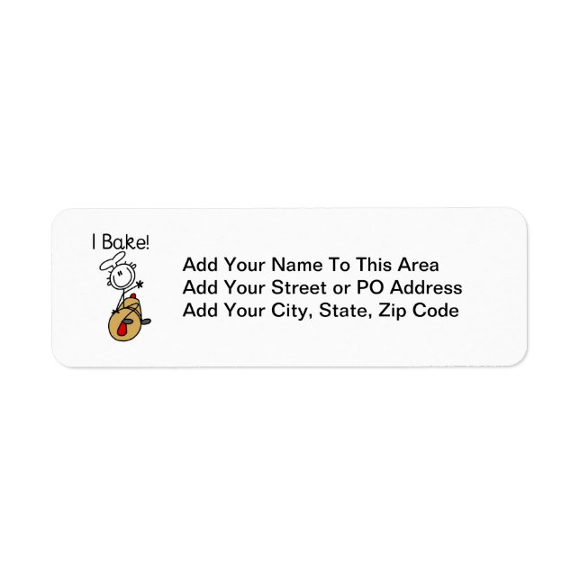 I Bake Return Address Label (Front)