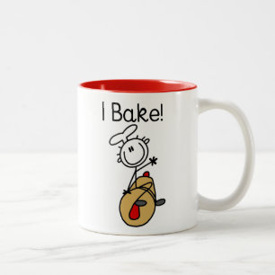 I Bake Two-Tone Coffee Mug