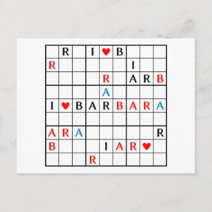 I♥BARBARA POSTCARD