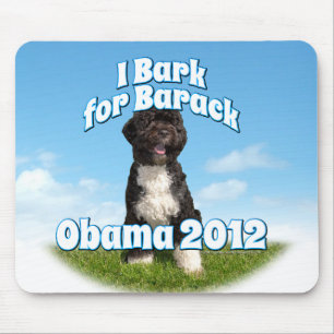 I Bark for Barack, Bo the First Dog Obama Mouse Pad