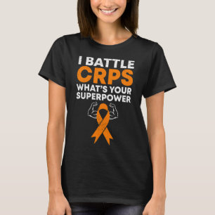 I Battle Crps Rsd Awareness Orange Ribbon Warrior  T-Shirt