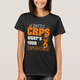 I Battle Crps Rsd Awareness Orange Ribbon Warrior T-Shirt