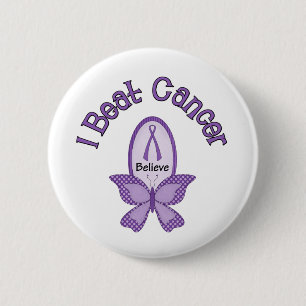 I Beat CANCER 6 Cm Round Badge