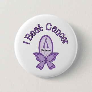 I Beat CANCER 6 Cm Round Badge