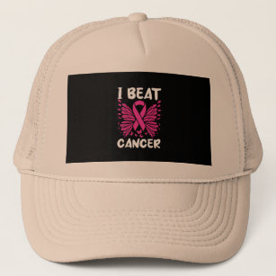 i beat cancer - world cancer day trucker hat