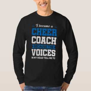 I Became A Cheer Coach Cheerleading T-Shirt