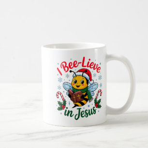 I Bee-lieve In Jesus Gospel Kids Christian Christm Coffee Mug