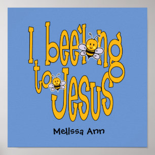 I Bee'long to Jesus Blue Poster