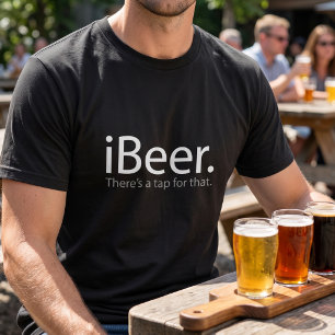 i Beer - Funny Tech Parody - Beer Drinking Humour T-Shirt