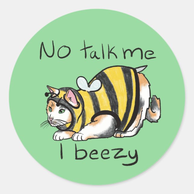 I Beezy Classic Round Sticker (Front)