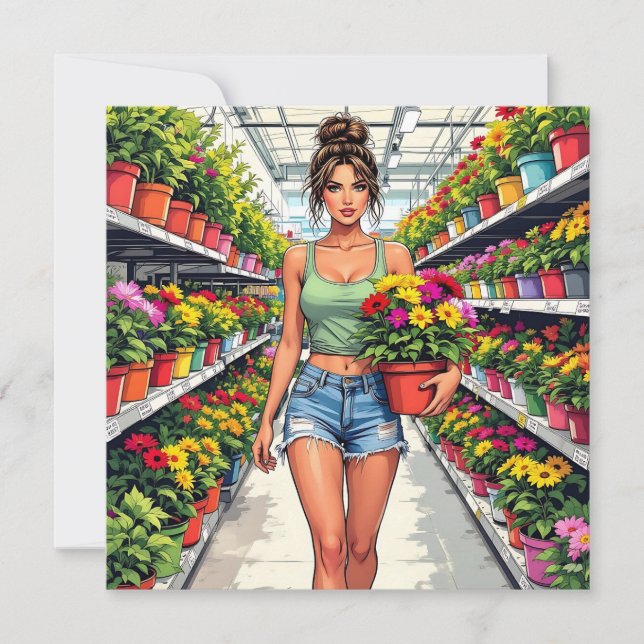 I Beg your Garden  | Funny Pun for Friend Card (Front)