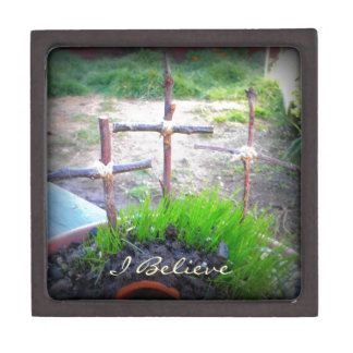 "I Believe" 3 Crosses Jewellery Box