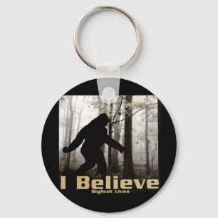 I Believe Bigfoot Lives Key Ring