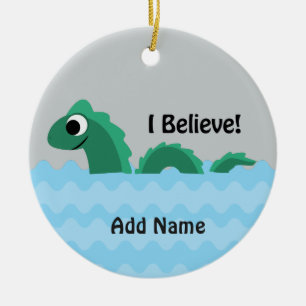 I Believe Champ the Lake Champlain Monster Ceramic Ornament