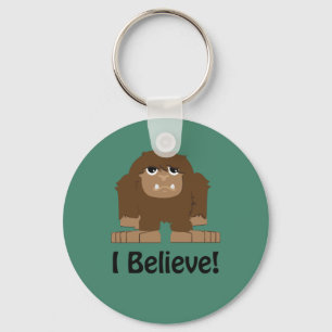 I Believe! Cute bigfoot Key Ring