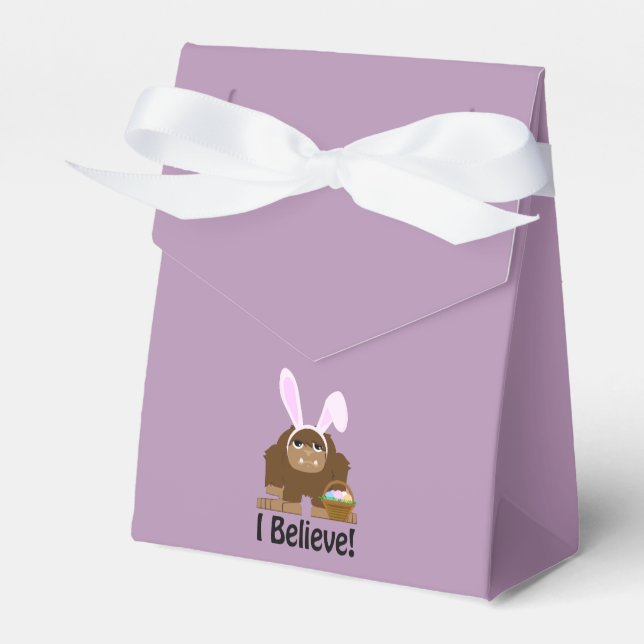 I Believe! Easter Bigfoot Favour Box (Front Side)