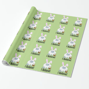 I Believe! Easter Yeti Wrapping Paper