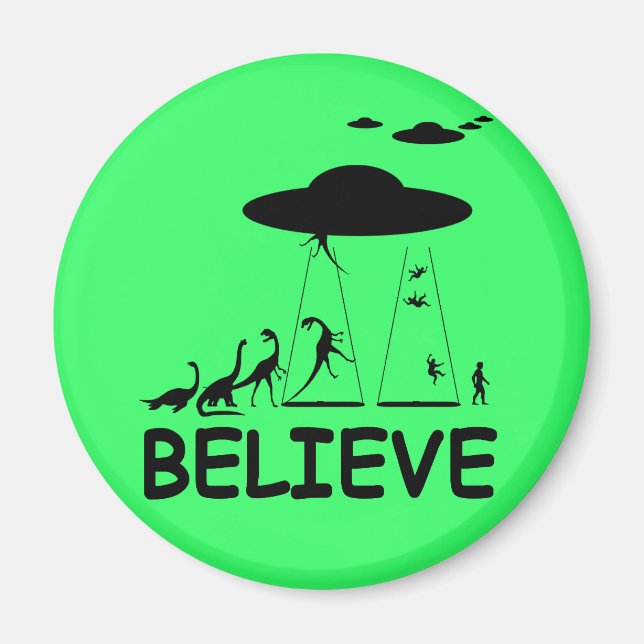I believe in aliens magnet (Front)