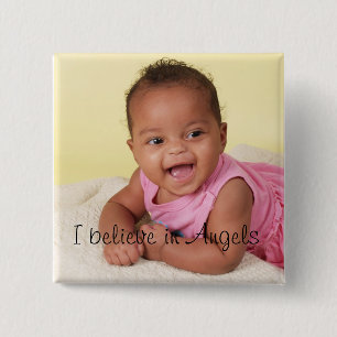 I believe in Angels 15 Cm Square Badge