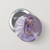 I Believe In Angels 6 Cm Round Badge (Front & Back)
