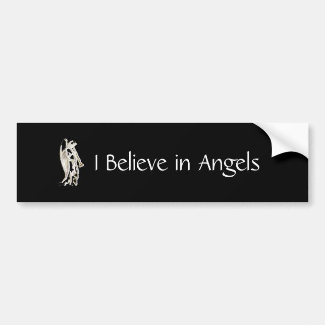 I Believe in Angels Bumper Sticker (Front)