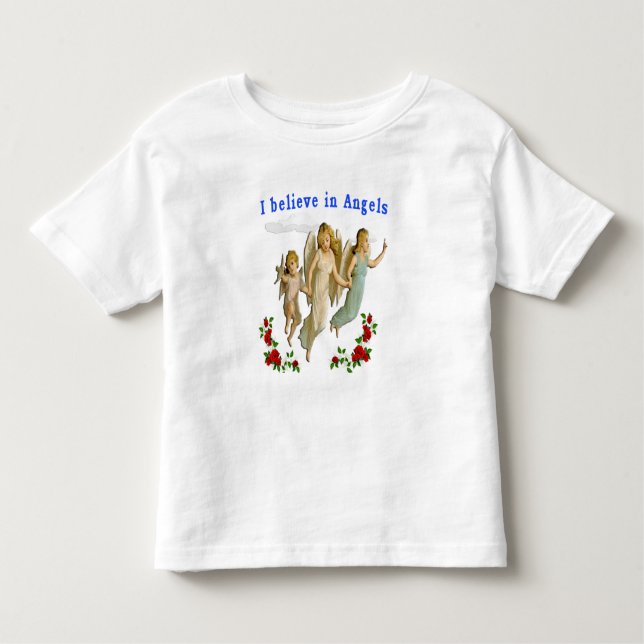 I believe in angels clothing toddler T-Shirt (Front)