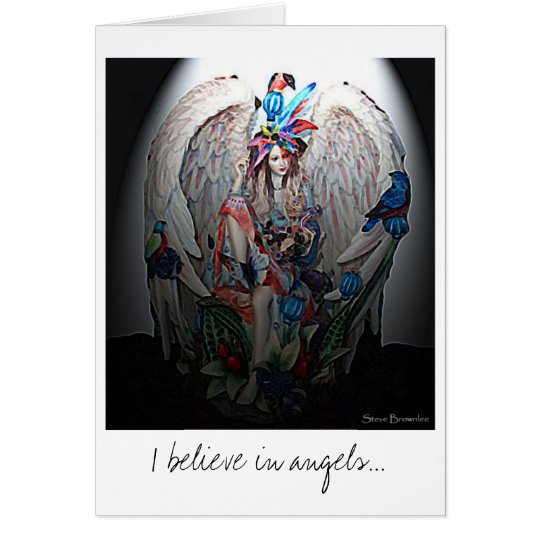I Believe in Angels Greeting Card