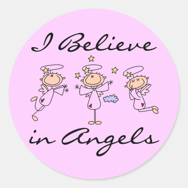 I Believe in  Angels Stickers (Front)
