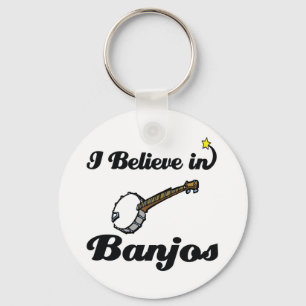 i believe in banjos key ring