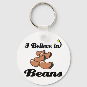 i believe in beans key ring
