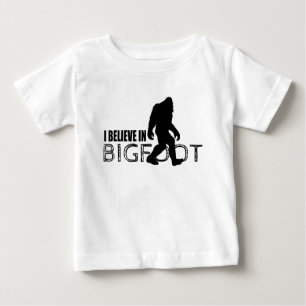 I Believe in Bigfoot  Funny Sasquatch Baby T-Shirt