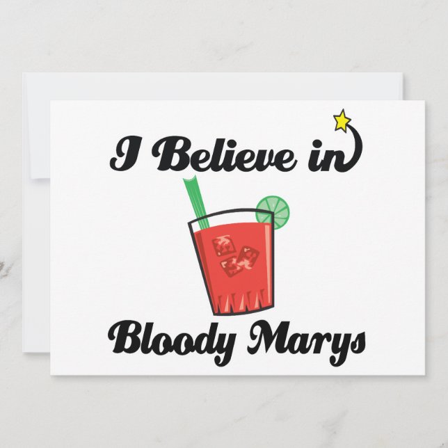 i believe in bloody marys (Front)