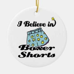 i believe in boxer shorts ceramic tree decoration