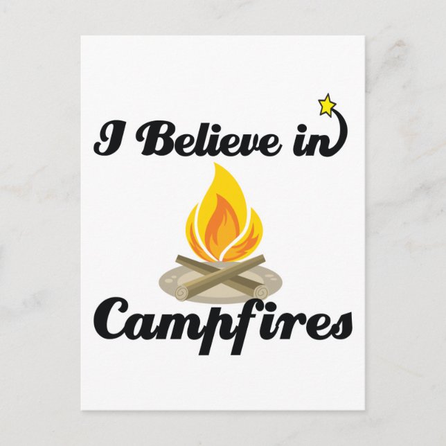 i believe in campfires postcard (Front)