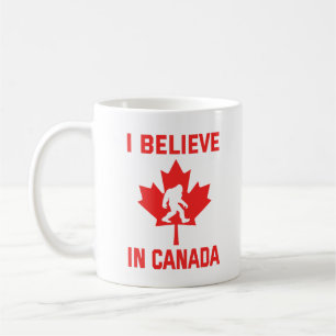 I Believe In Canada - Funny Bigfoot     Coffee Mug