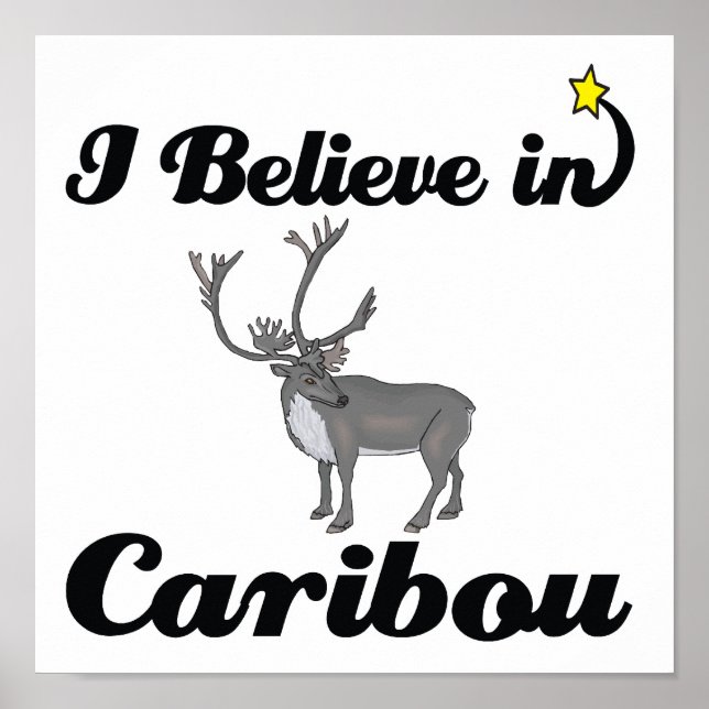 i believe in caribou poster (Front)
