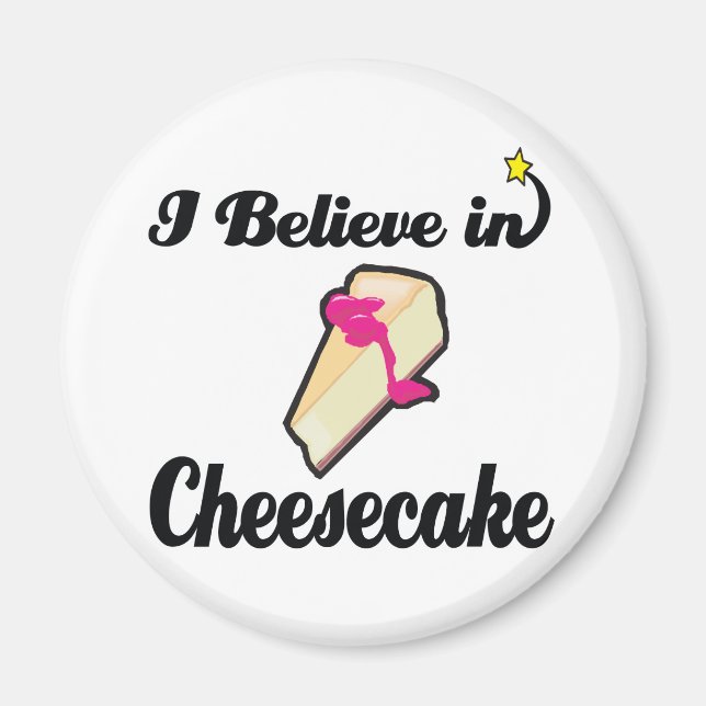 i believe in cheesecake magnet (Front)