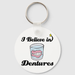 i believe in dentures key ring